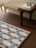 Geometryczny dywanik łazienkowy / wejściowy