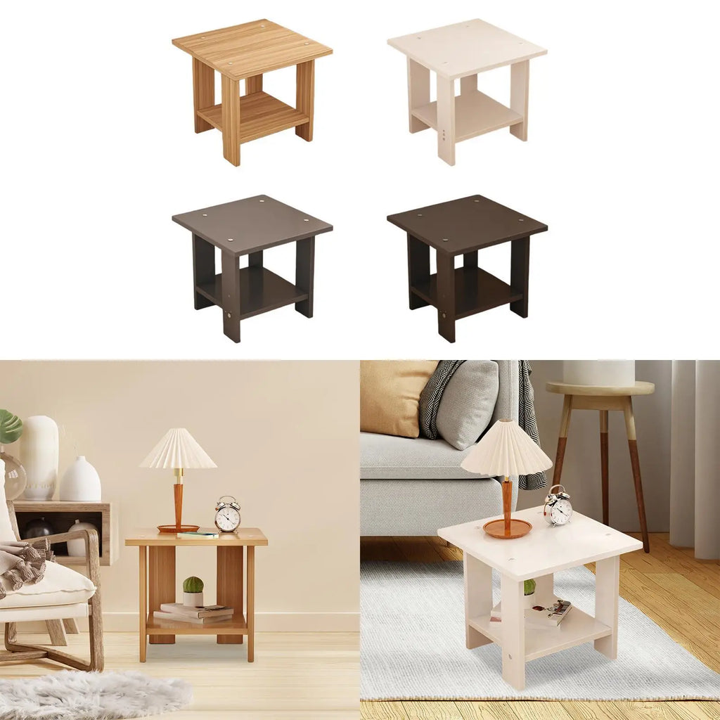 Nowoczesny, dwupoziomowy stolik nocny