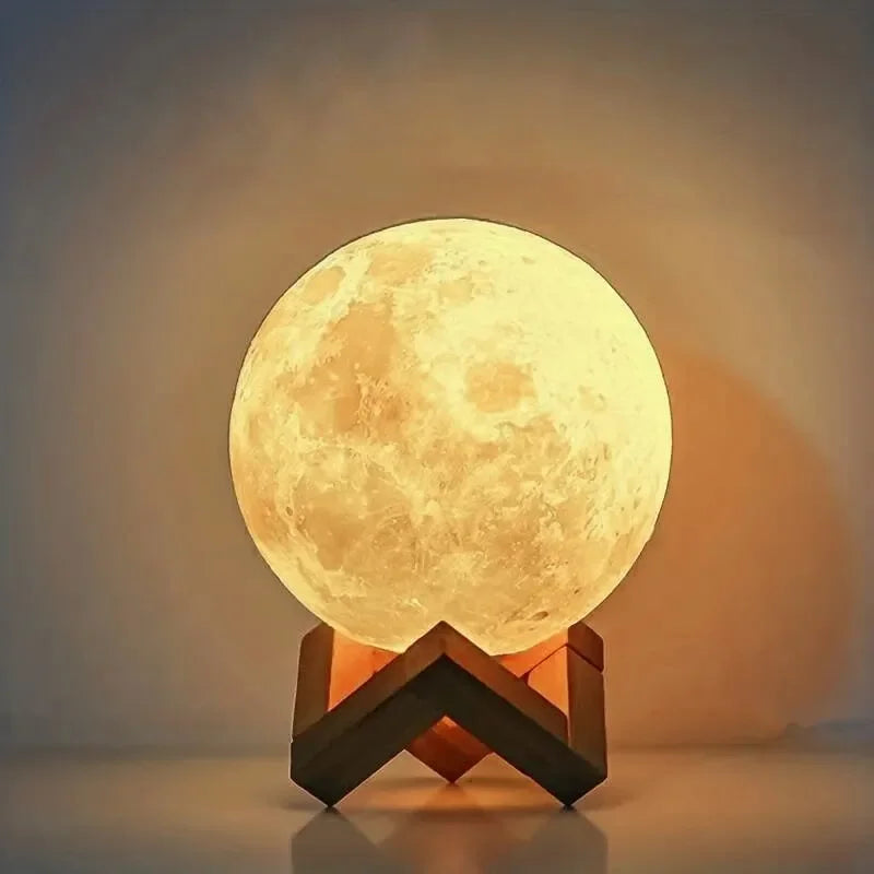 Lampka nocna 3D w kształcie księżyca