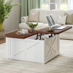 Wielofunkcyjny Stolik Kawowy z Podnoszonym Blatem i Schowkiem