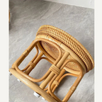 Rattanowy stolik vintage