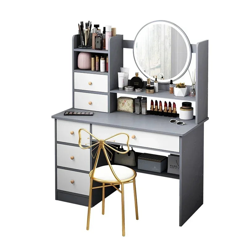 Nowoczesna toaletka z lustrem