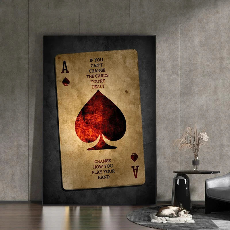 Obraz na płótnie "As Pik"