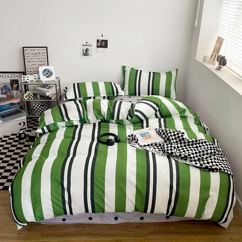 Komplet poszewek w kratę