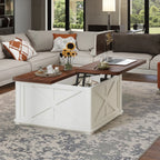 Wielofunkcyjny Stolik Kawowy z Podnoszonym Blatem i Schowkiem