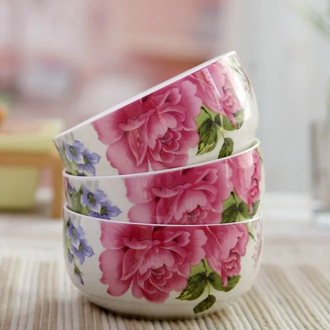 Ceramiczna miska "Kwitnąca Róża"
