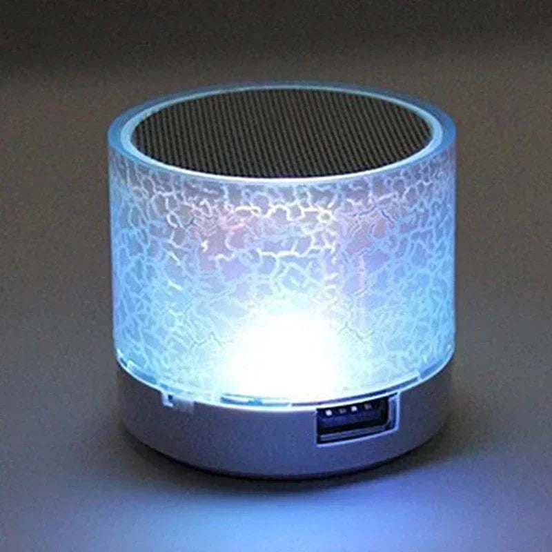 Głośnik Bluetooth Efektem Pęknięć i Oświetleniem LED