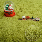 Okrągły, puszysty dywan