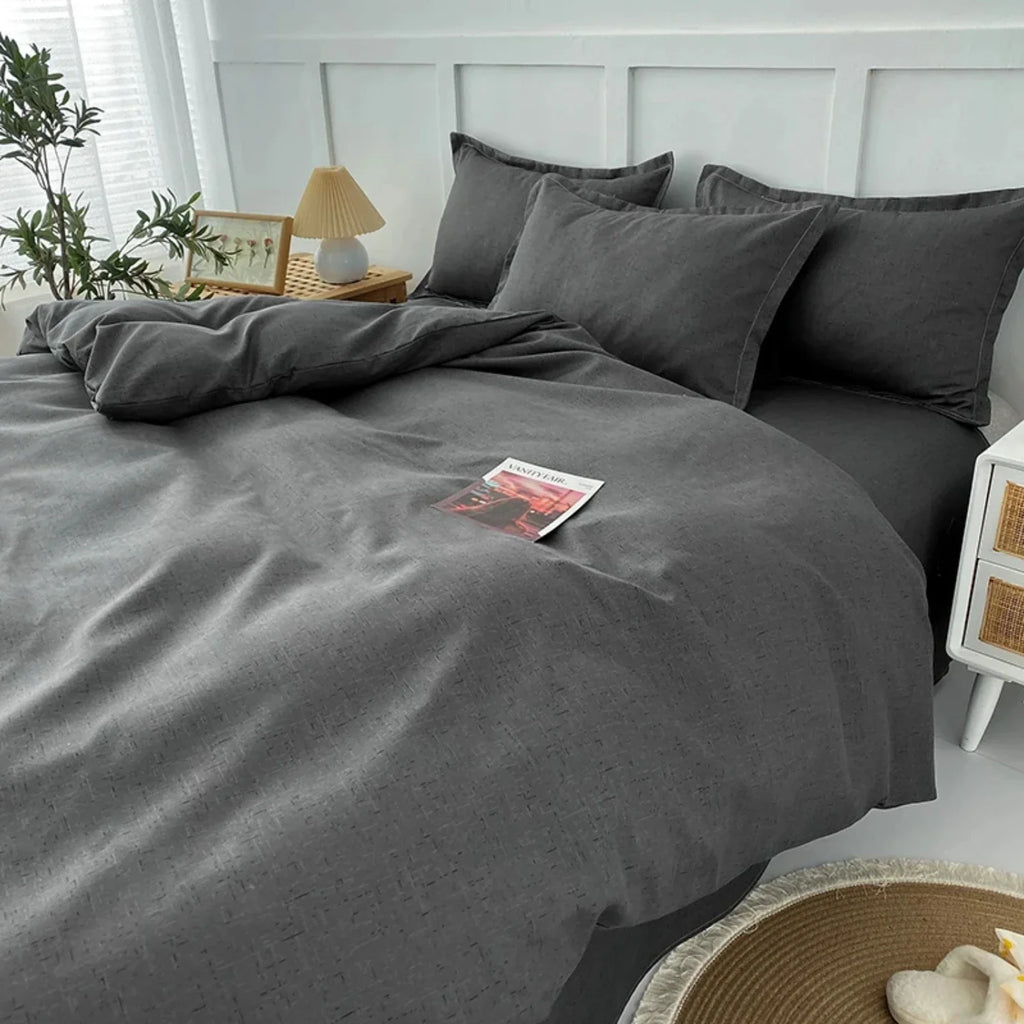 Komplet poszewek w kolorze szarym