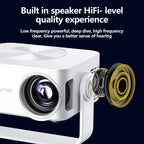 Przenośny Projektor Mini Beamer 1080P z Wi-Fi i Głośnikiem
