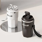 Kubek Termiczny z Uchwytem ze Stali Nierdzewnej "Coffee"