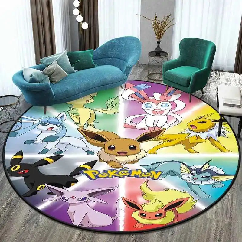 Okrągły dywanik z Pikachu i Pokeball