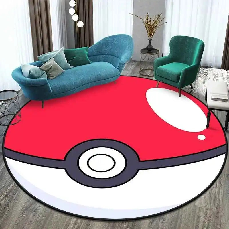 Okrągły dywanik z Pikachu i Pokeball