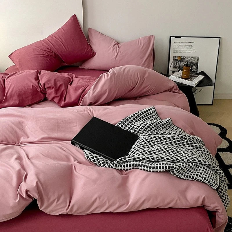 Zestaw poszewek - prześcieradło, poduszki i kołdra