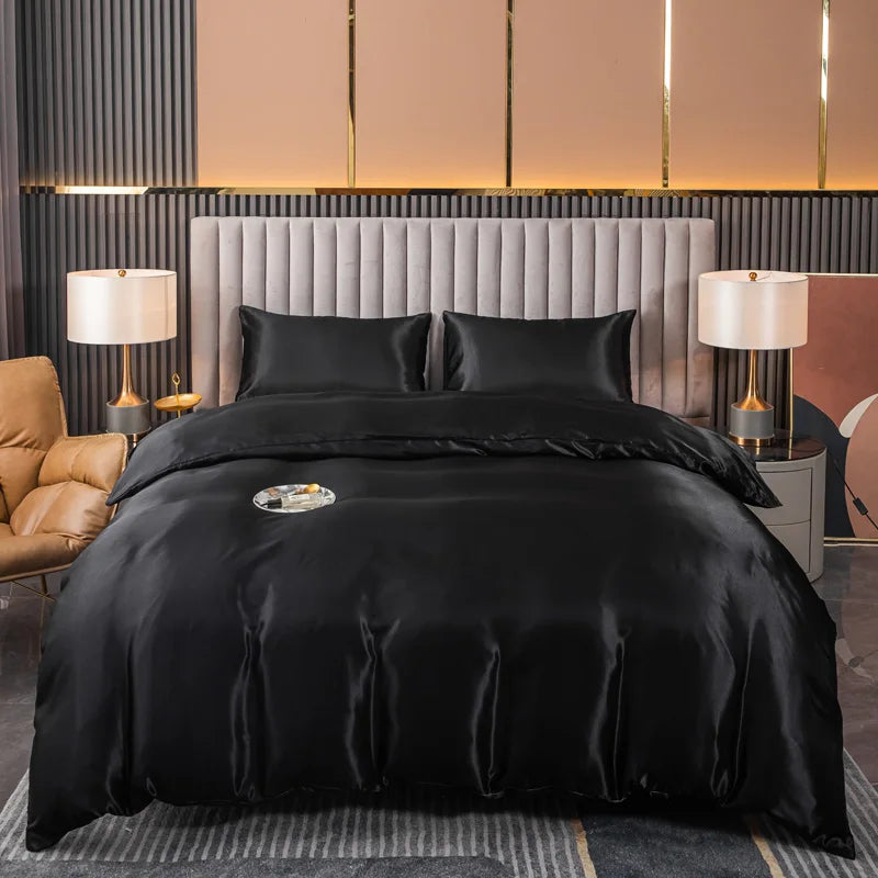 Satynowa poszewka na kołdrę