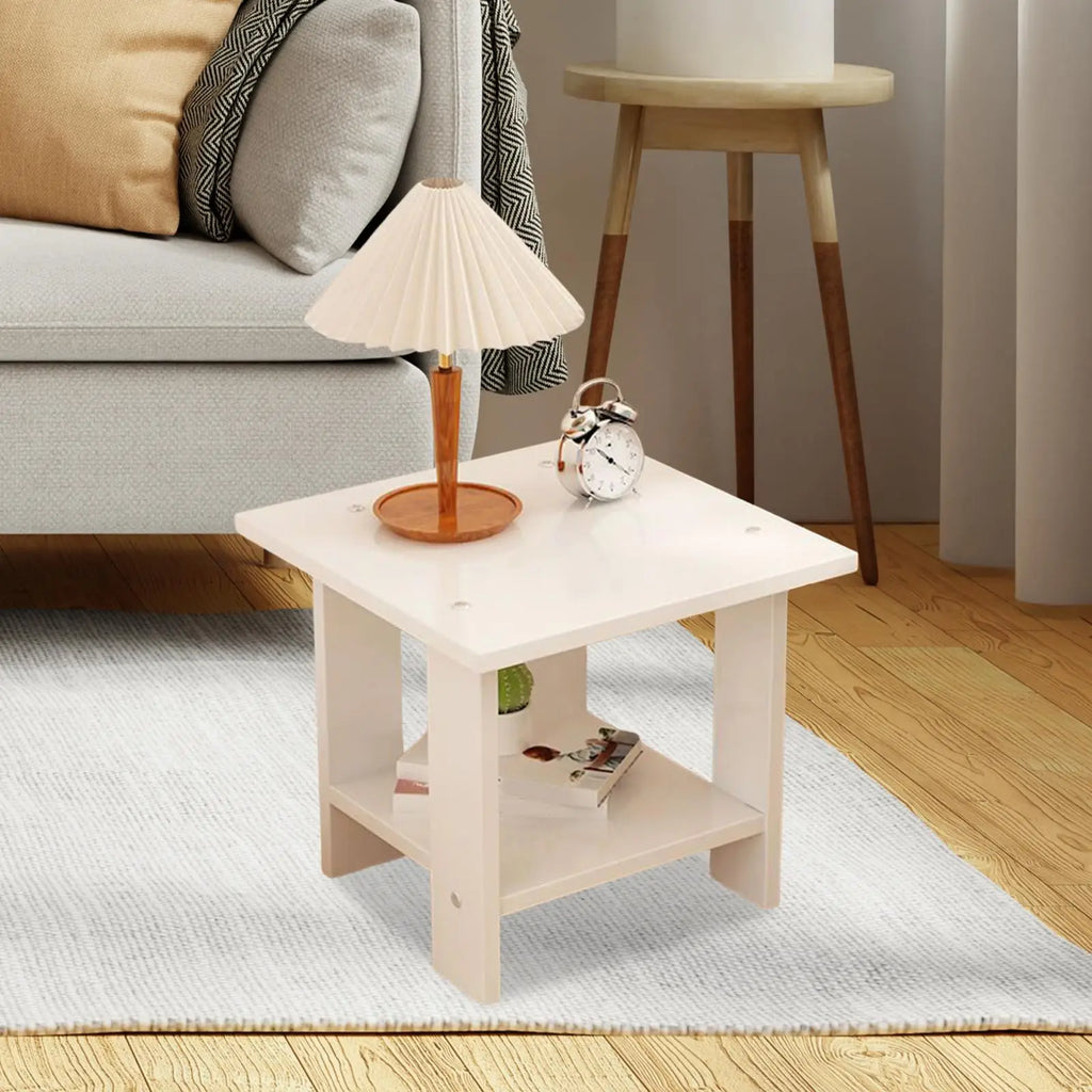 Nowoczesny, dwupoziomowy stolik nocny