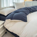 Miękki i oddychający komplet poszewek i prześcieradło w różnych kolorach