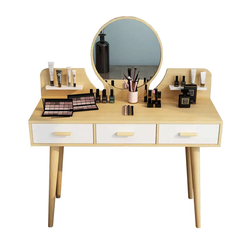 Toaletka z 3 szufladami i lustrem