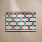 Geometryczny dywanik łazienkowy / wejściowy