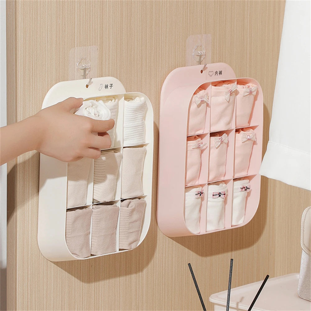 Wiszący organizer na bieliznę i skarpetki