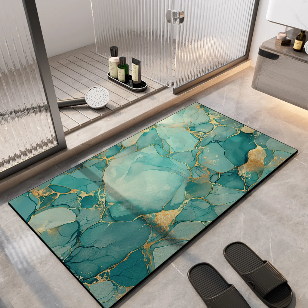 Szybkoschnąca mata łazienkowa z ziemi okrzemkowej