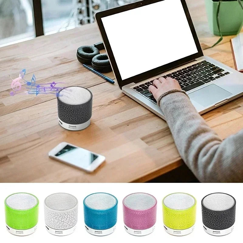 Głośnik Bluetooth Efektem Pęknięć i Oświetleniem LED