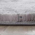 Okrągły, puszysty dywan