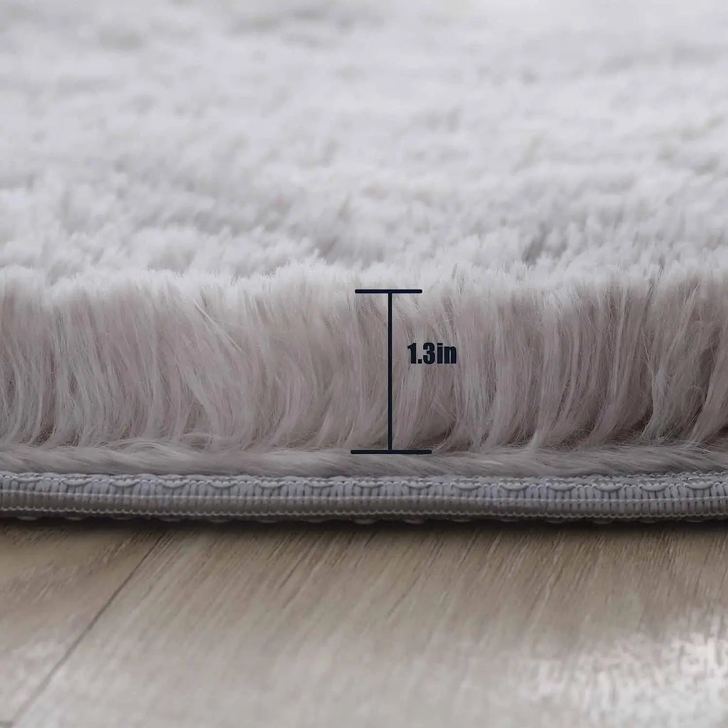 Okrągły, puszysty dywan