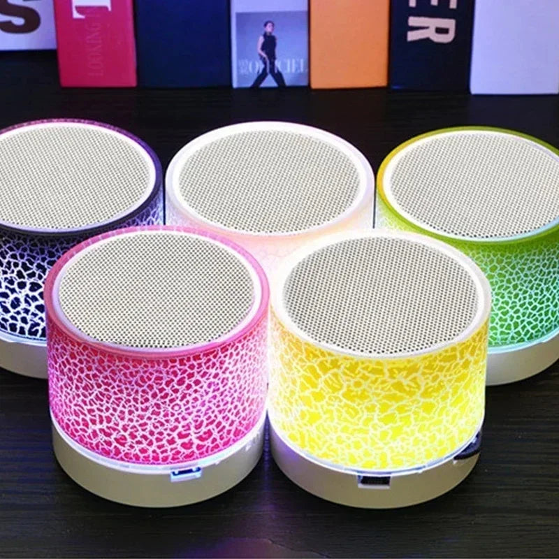 Głośnik Bluetooth Efektem Pęknięć i Oświetleniem LED