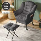 Nowoczesny fotel z podnóżkiem